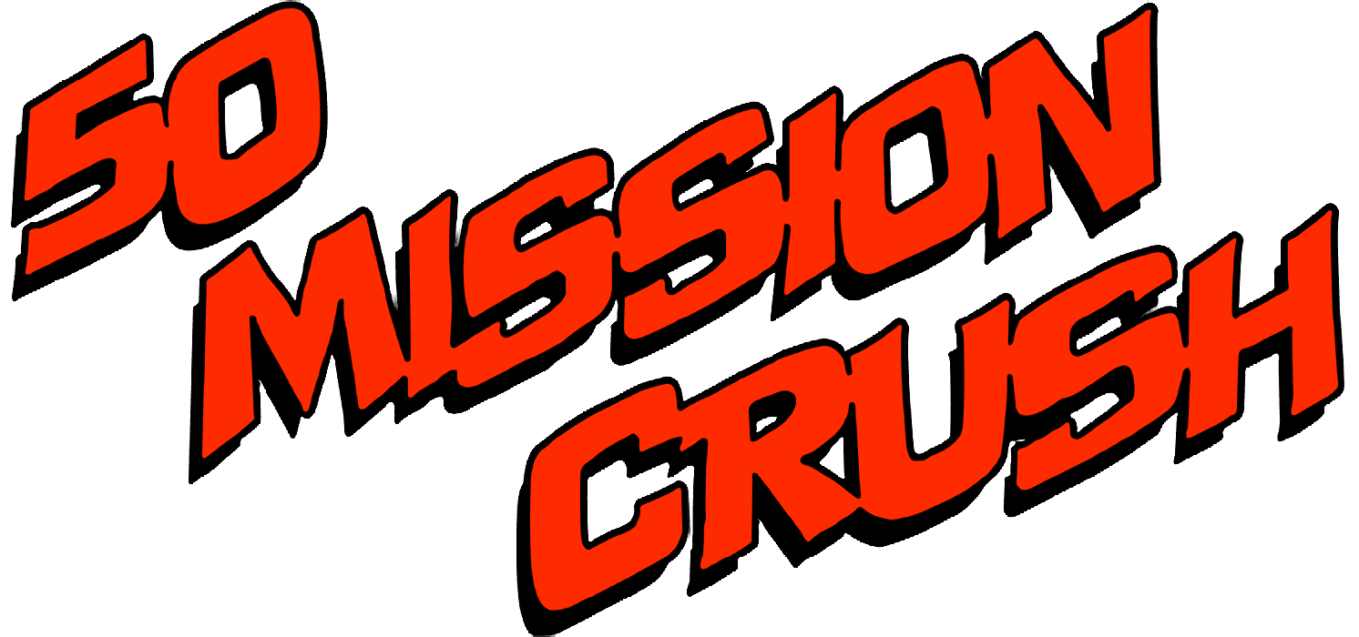 50 Mission Crush logo for Commodore 64